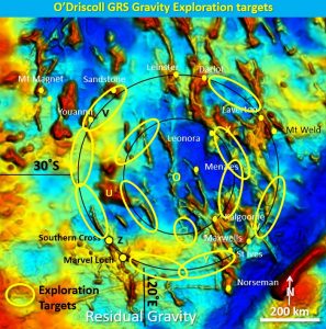 O'Driscoll residual gravity exploration targets