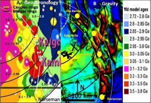 geochronology Cauden Malgar gravity