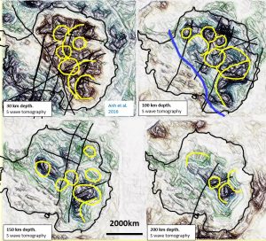 Antarctica structurally enhanced tomography linear and ring interpretation