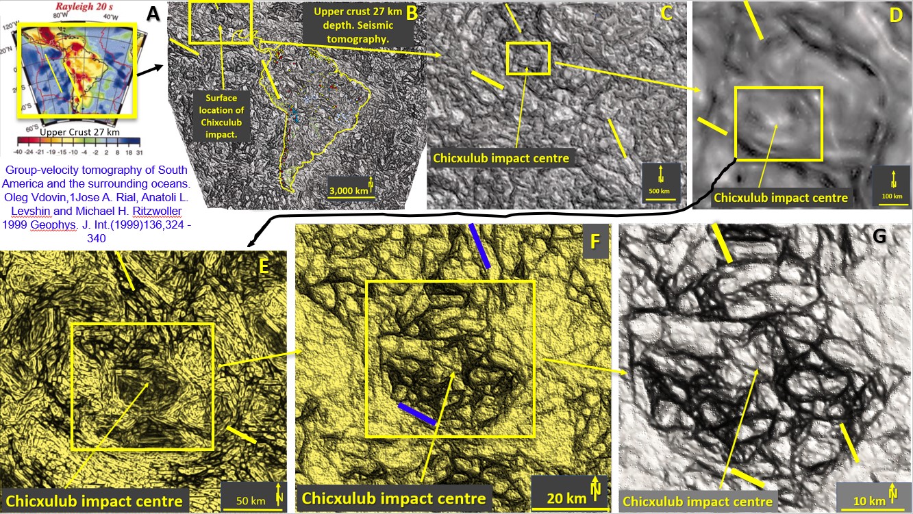 Figure 1. EagleEye enlargement and ultra-detailed enhancements of Chicxulub