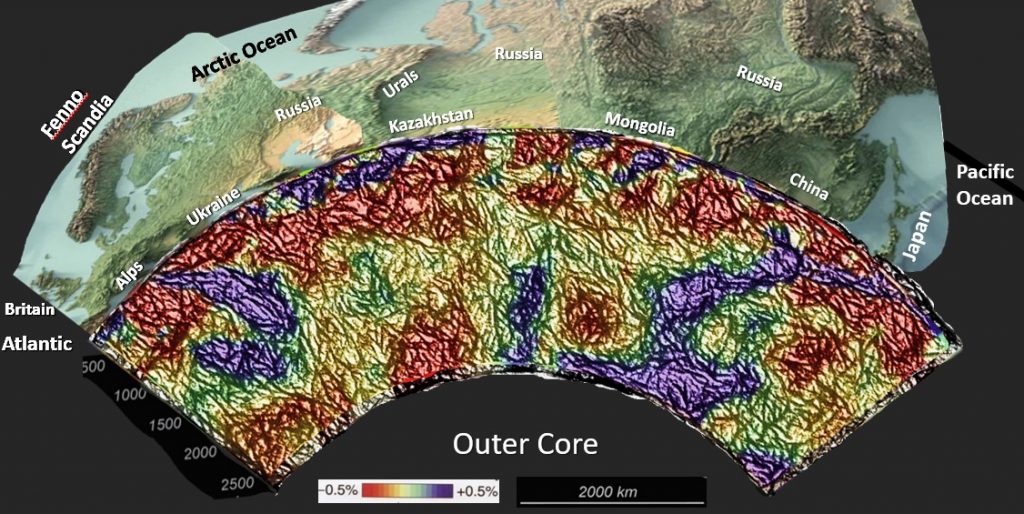 Asia Europe seismic tomography Watchorn EagleEye plus topo