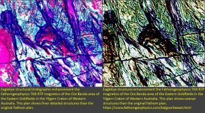 Figure 4. Ora Banda EagleEye Magnetics enhancements of Falcon Geophysics 4